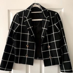 Express black cropped blazer. Size 4.